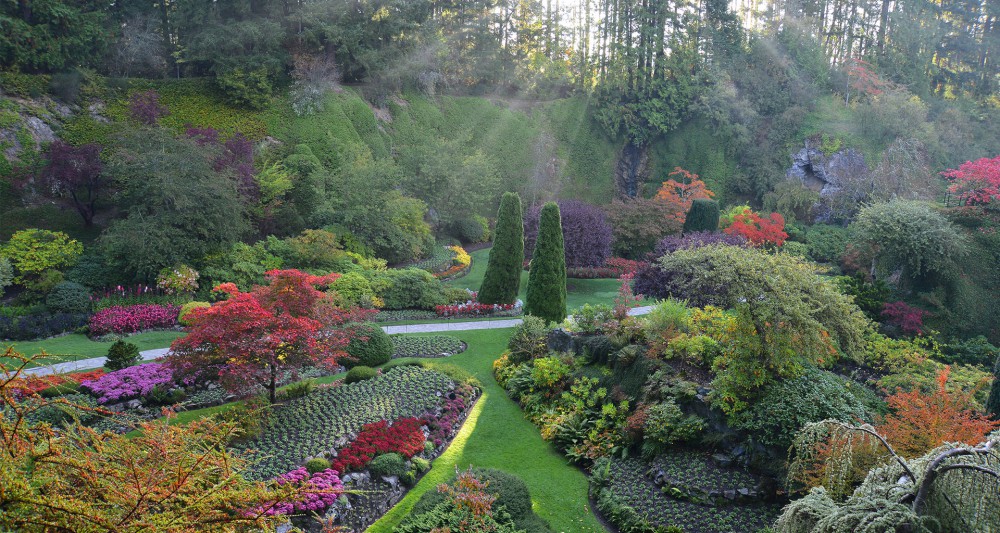 Italian Garden, Butchart Gardens, photo courtesy of Butchart Gardens